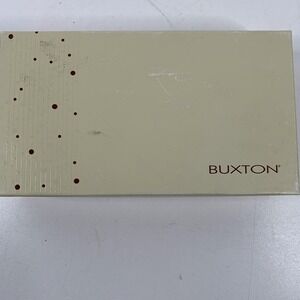 Buxton Top Grain Cowhide Leather Pink Wallet Clutch Bifold Coin Purse w Box